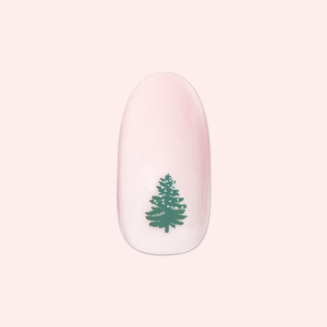 Evergreen Tree - Press-On | Medium | Oval